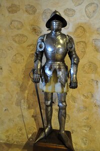 Silver shiny armour