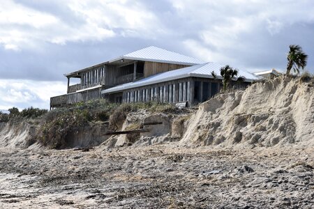 Destruction beach landscape photo