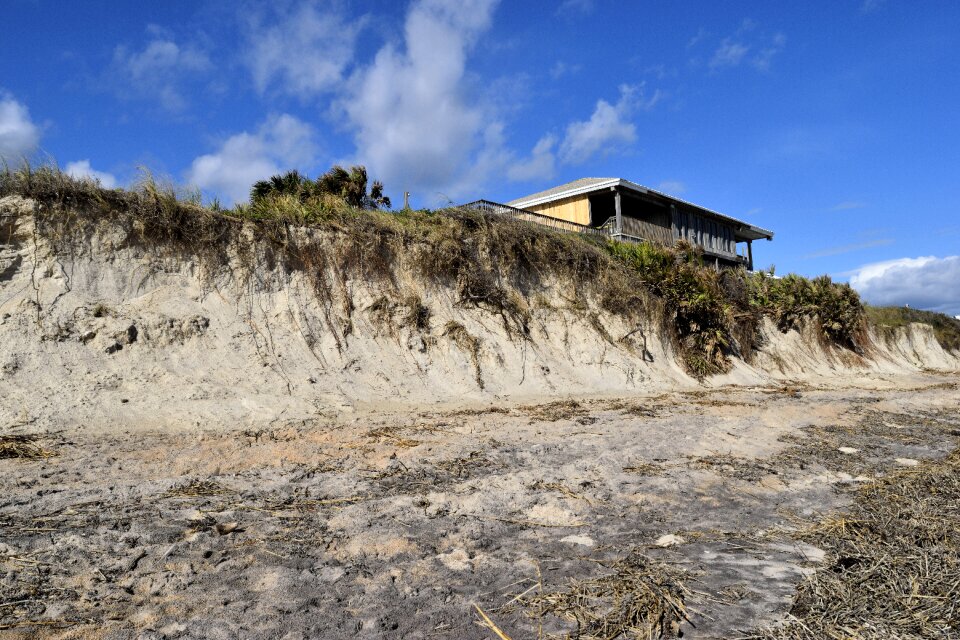 Destruction beach landscape