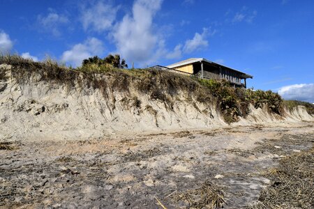 Destruction beach landscape