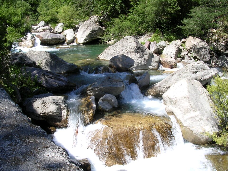 Alps water rock