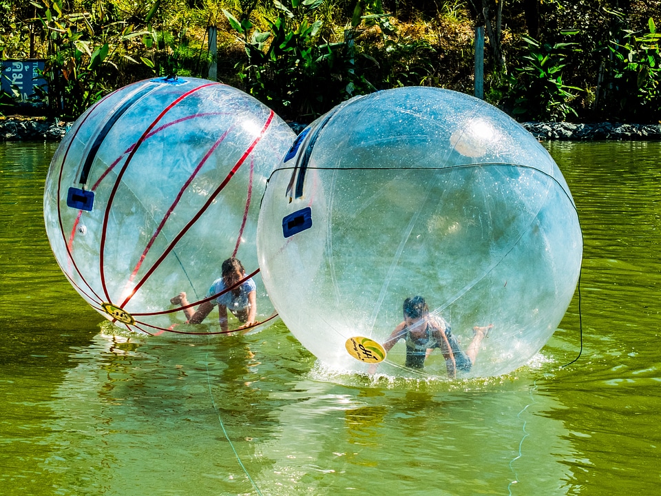 Water polo water in the ball run