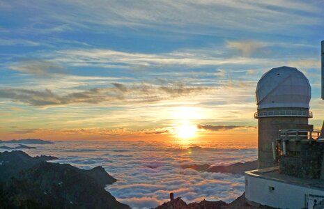 Clouds observatory dome