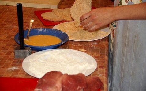 Meat cooking frying