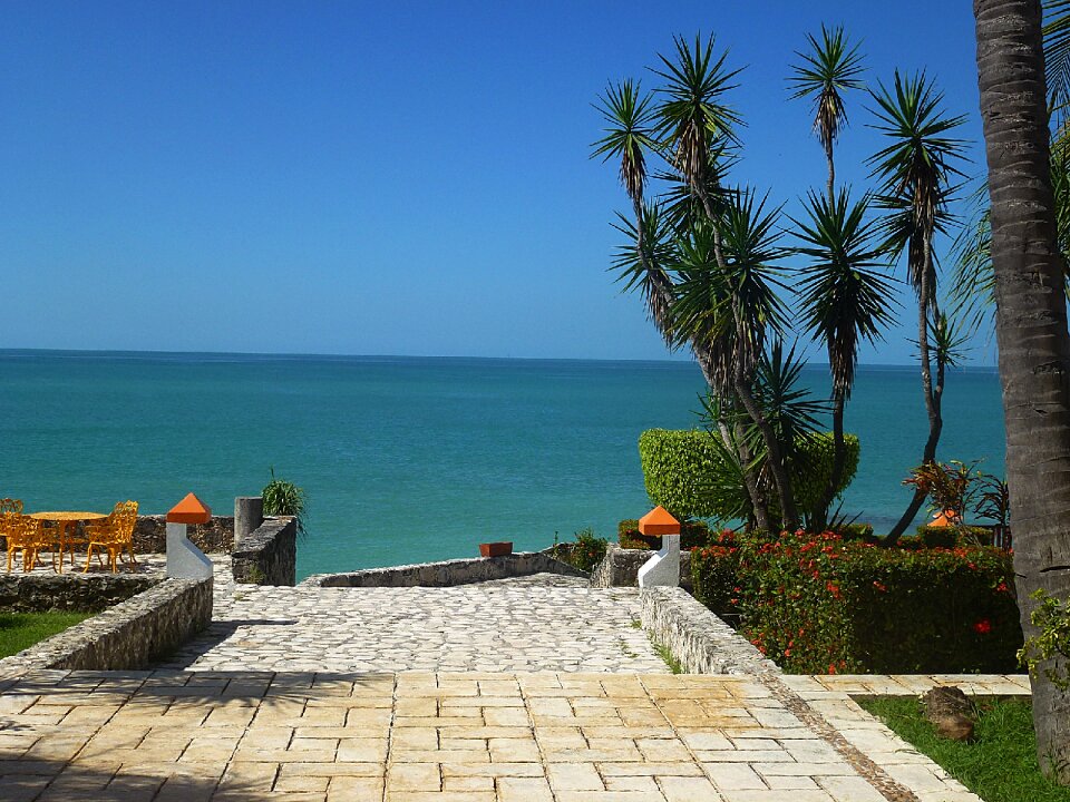 Beach terrace sun