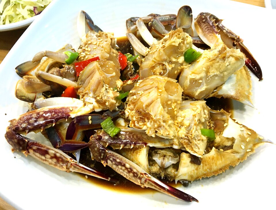 Soy crab side dish blue crab