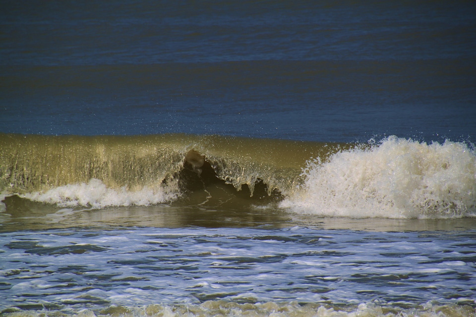 Beach spray north sea