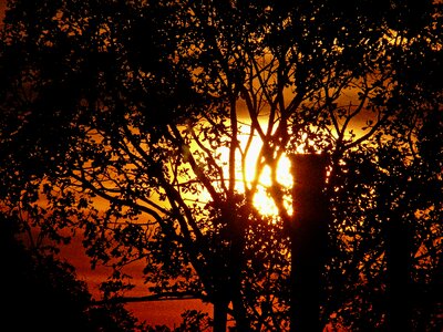 Solar energy sunset evening