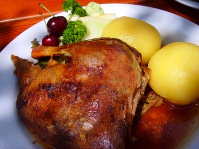 Eat fry poultry roast photo