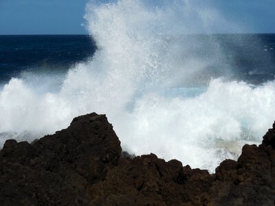 Water rock rocky coast photo