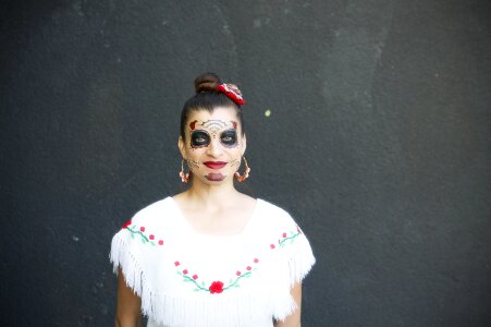 Celebration woman face