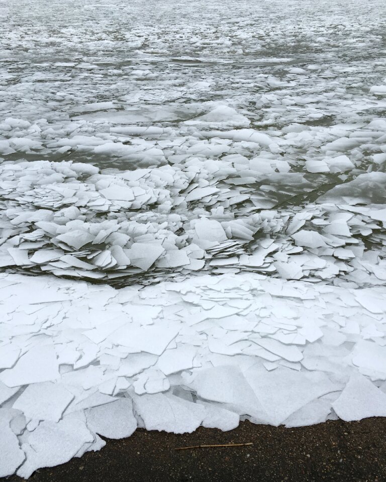 Frozen outdoor frost