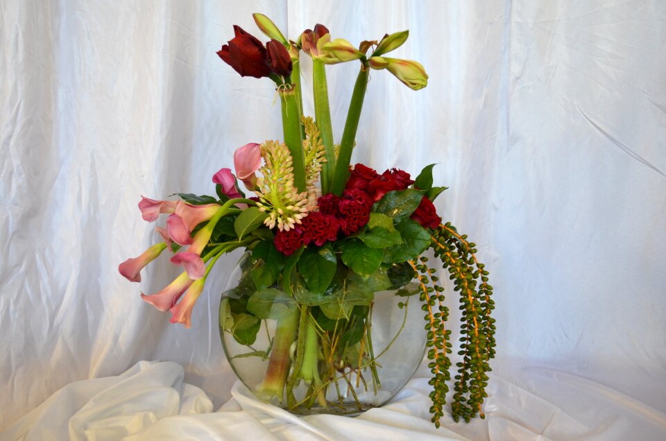 Vase still life bouquet photo