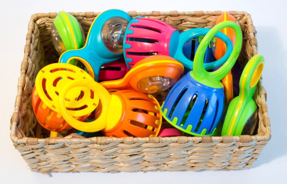 Infant play colorful