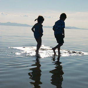 River reflective surfaces photo