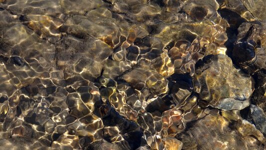 River stones water jet