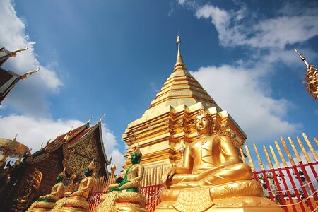 Buddha religious sky