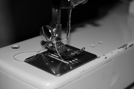 Black and white craft tailoring photo