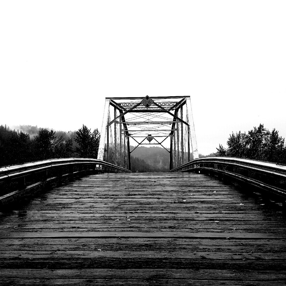 Small town black and white
