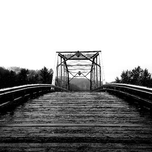Small town black and white
