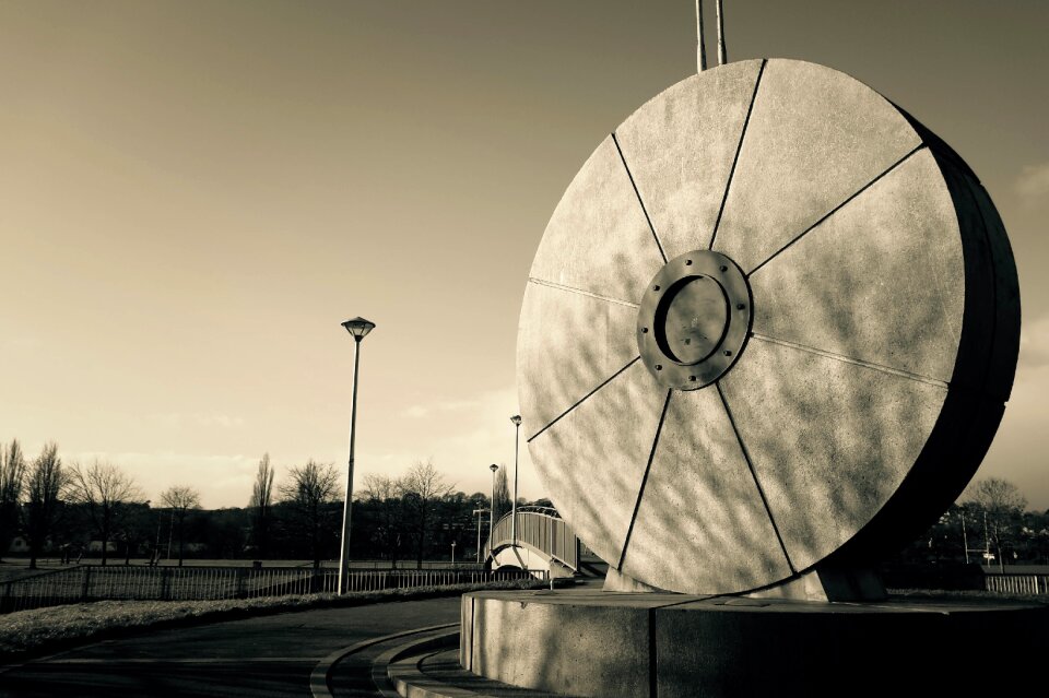 Mill stone black and white
