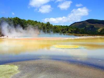 Geothermal wai-o-tapu thermal wonderland