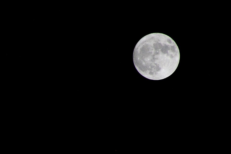 Full supermoon dark