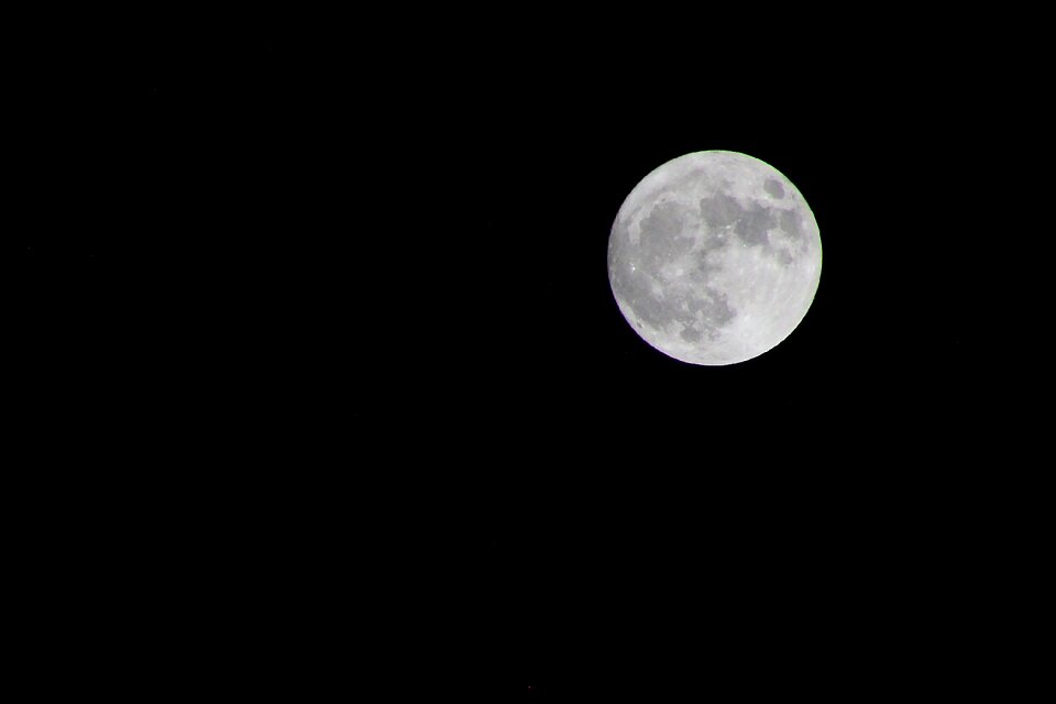 Full supermoon dark photo