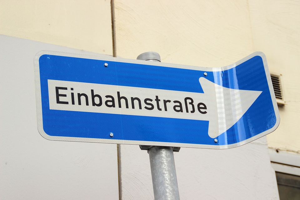 Road sign arrow street sign