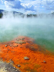 Geothermal wai-o-tapu thermal wonderland