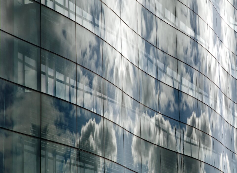 Glass office architecture