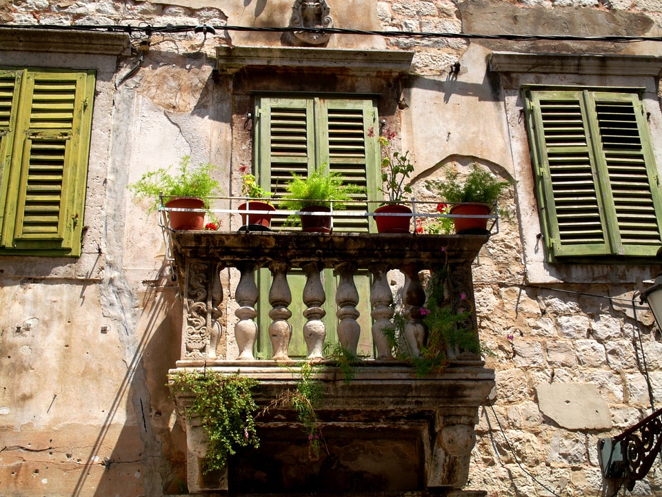 Balcony old house croatia