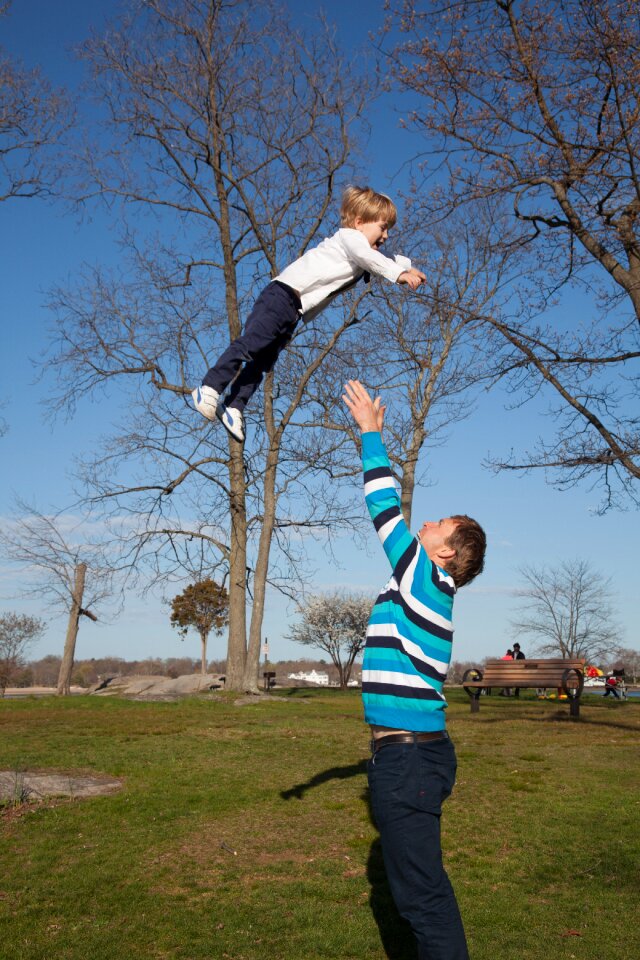 In the air rough and tumble