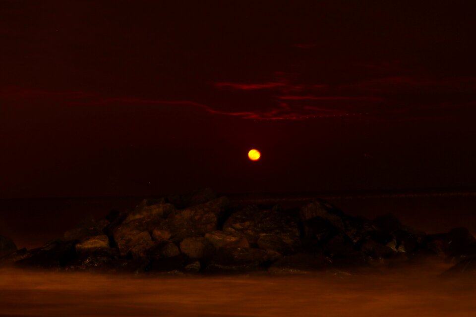 Sea long exposure photo