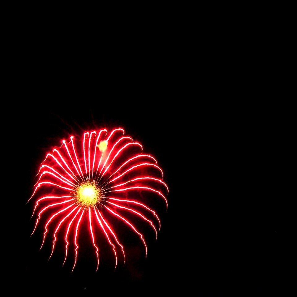 Sylvester new year's eve rhine in flames