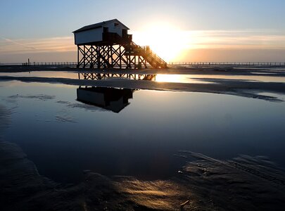 Vacations sunset beach