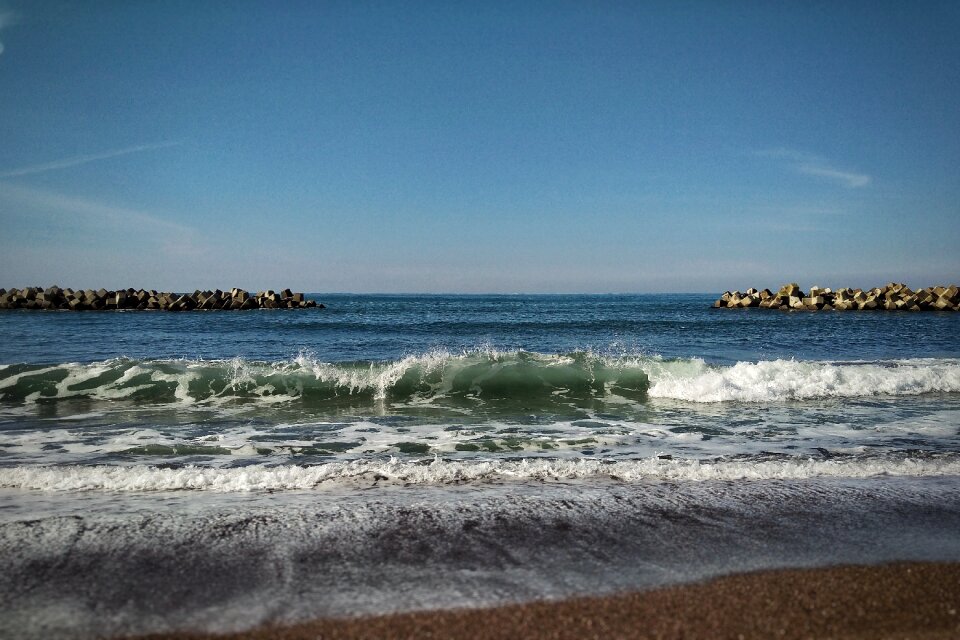 Wave natural landscape