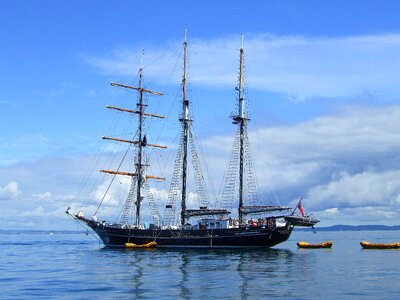 Tall ship water photo