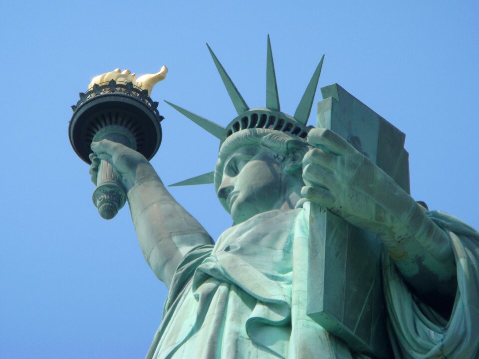 Freedom statue manhattan