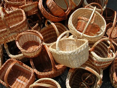 Basket shopping basket weave