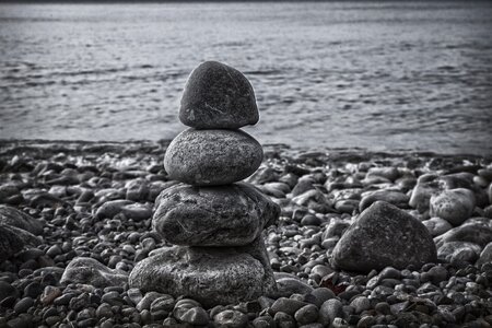 Beach pebble lake constance photo