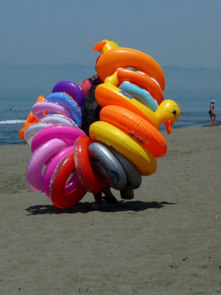 Beach seller donut
