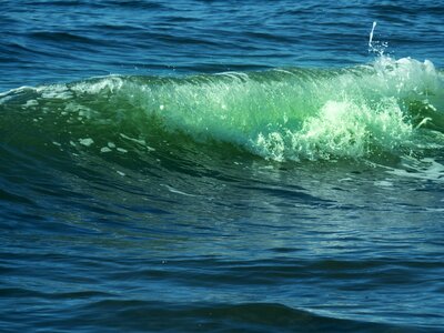 Blue foam water photo