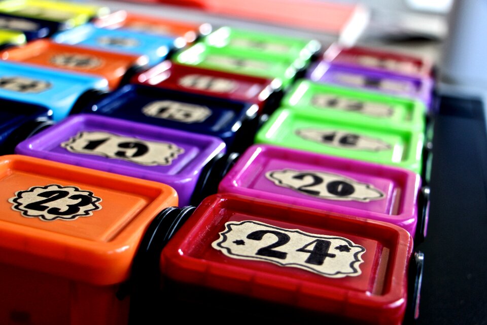 Christmas gifts colorful