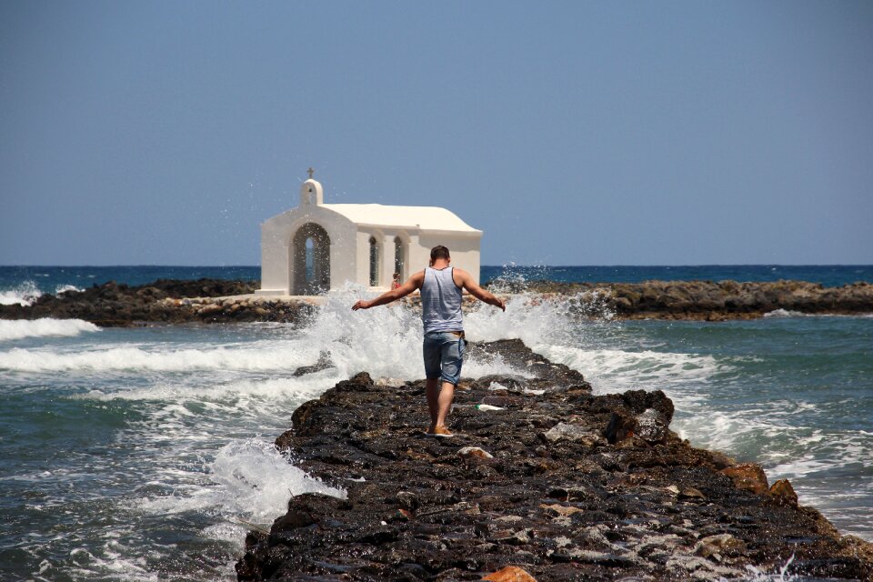 Sea chapel man at sea