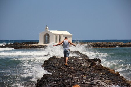 Sea chapel man at sea
