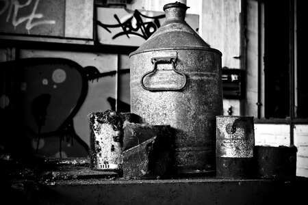 Abandoned industrial building lapsed