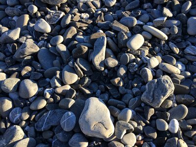 Pebbles beach sea