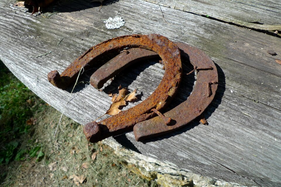 Horseshoe retro wooden