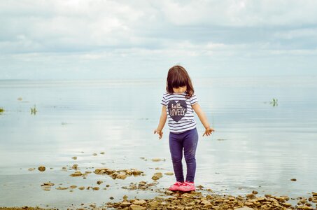 Summer beach child photo